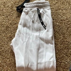 White Hollister joggers
